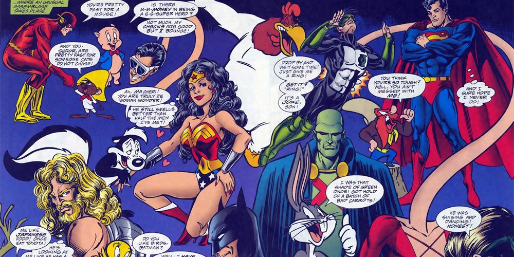 Superman meets Bugs Bunny, the Justice League meet the Looney Tunes in DC Comics