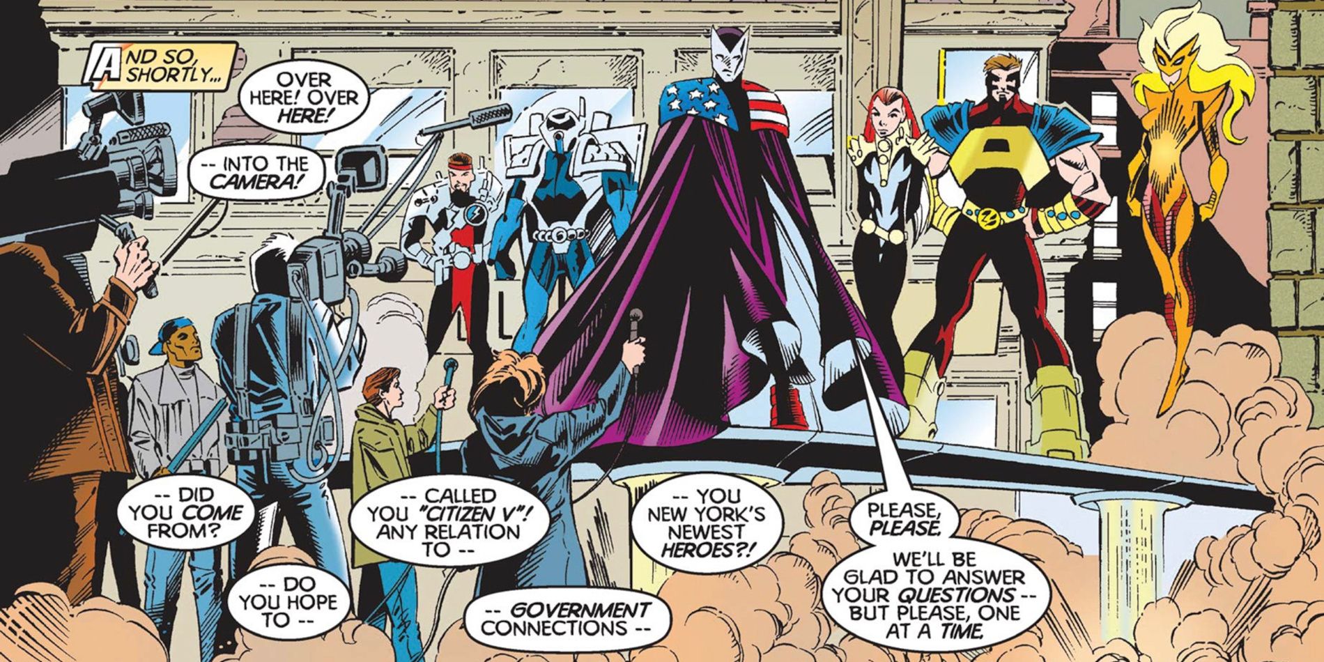 An image of Kurt Busiek's Thunderbolts from Marvel Comics