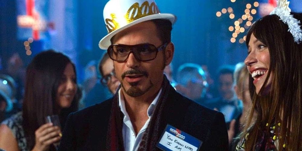 Tony Stark at the New Year's Party in Iron Man 3