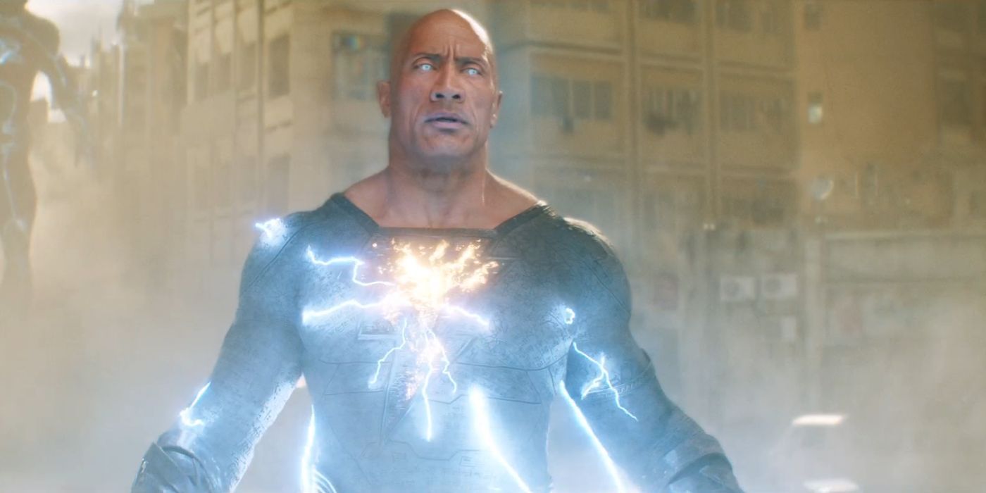 The Rock/Dwayne Johnson in the Black Adam trailer.