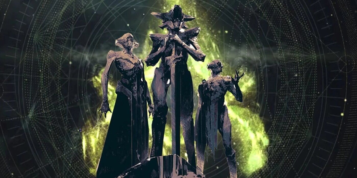 Destiny 2: the 3 hive siblings Oryx, Savathun, and Xivu Arath