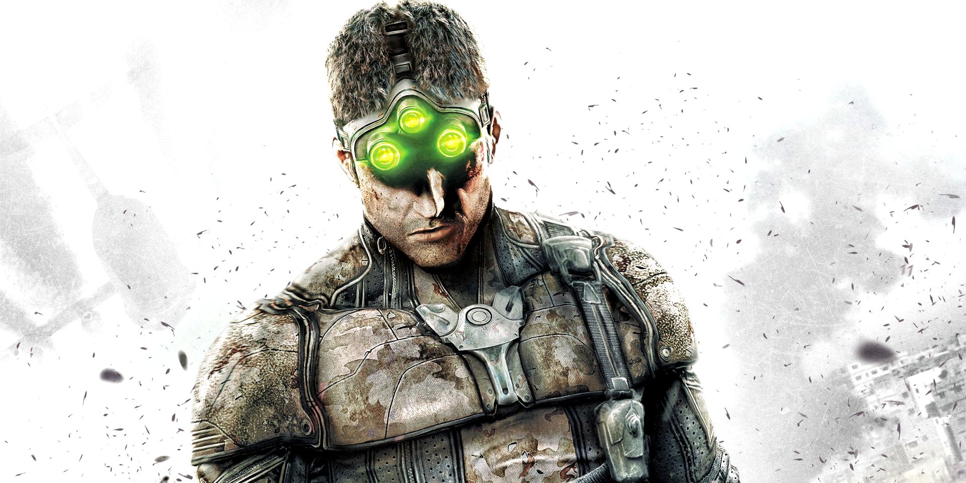 A soldier on the banner for Splinter Cell
