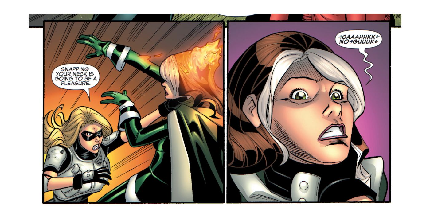 Every Time Captain Marvel Fought Rogue In The Comics, Explained