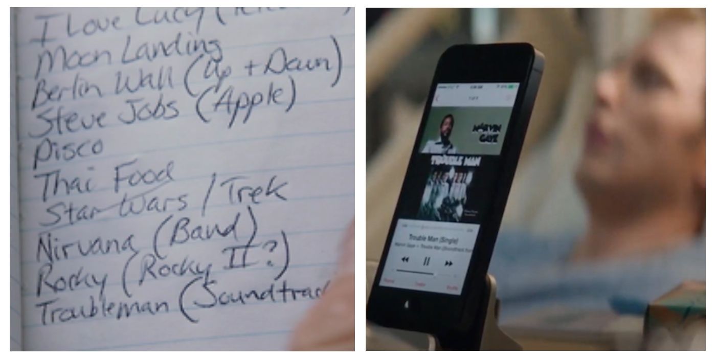 Mentions of Marvin Gaye's "Trouble Man" in Captain America: The Winter Soldier