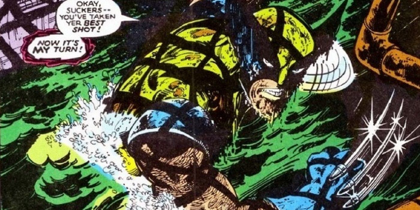 wolverine crawls through sewers in X-Men comics
