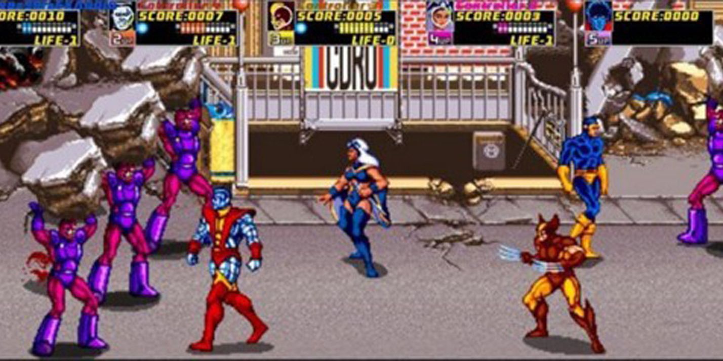 Colossus, Storm, Cyclops, and Wolverine take on an army of Sentinels. 