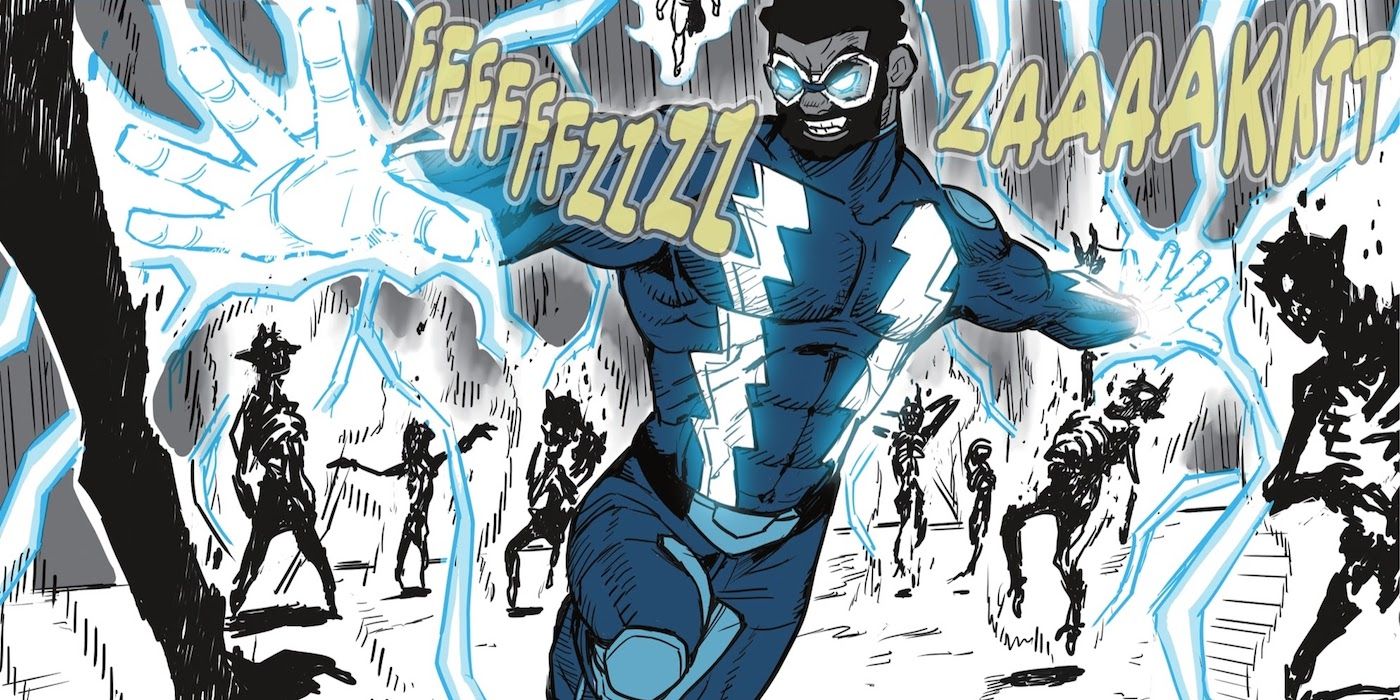 Black Lightning has to save his family in DC vs. Vampires