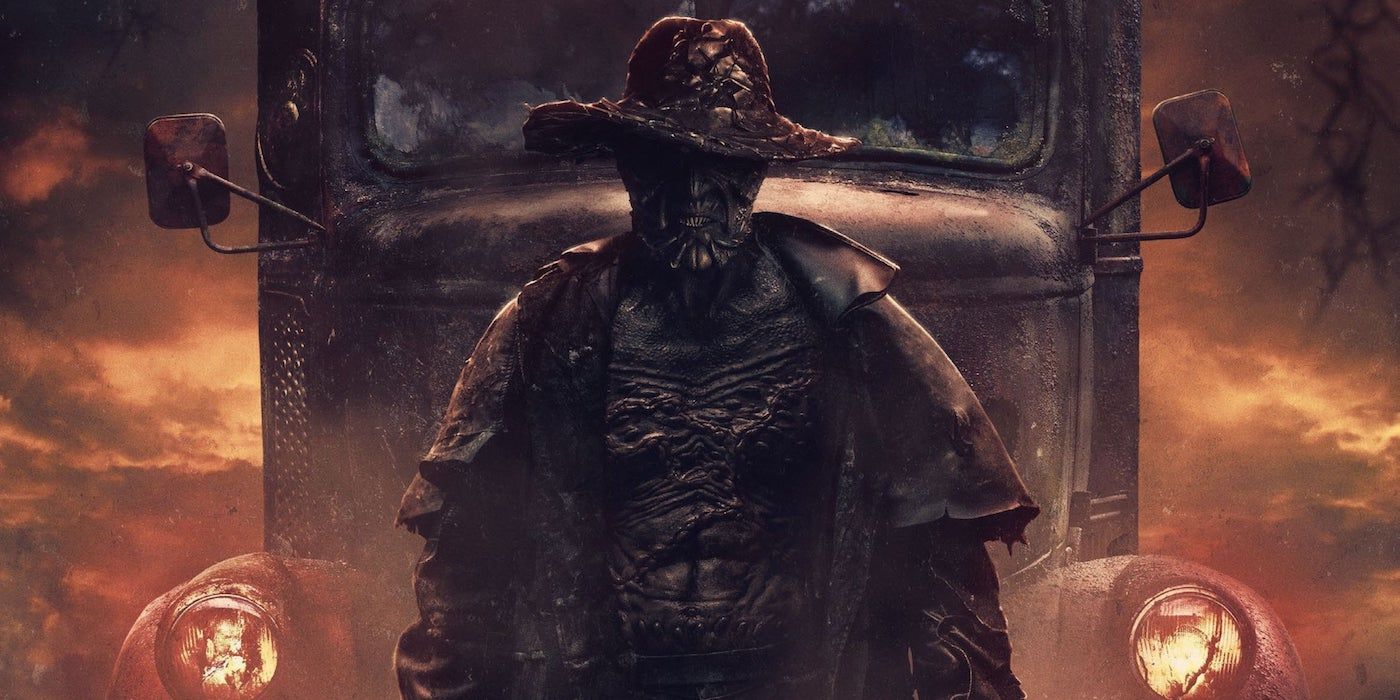 The Creeper standing in front of a truck in Jeepers Creepers: Reborn