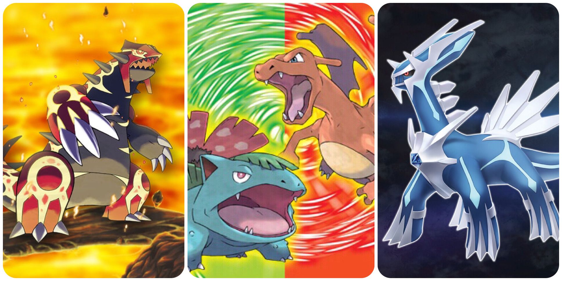 Pokemon omega ruby, fire red, leaf green and brilliant diamond