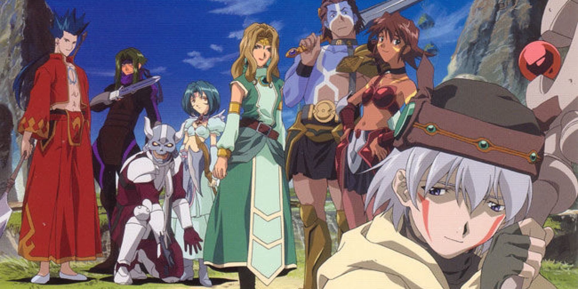 Group of the main characters from .hack//sign.