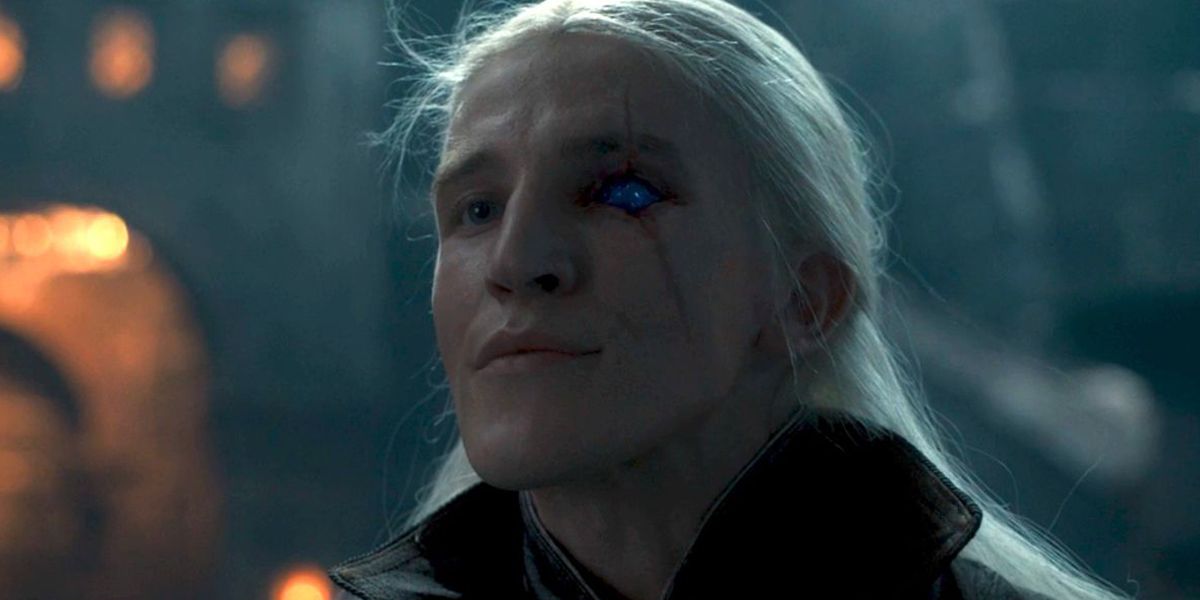 Aemond Targaryen shows off his damaged eye in HOTD