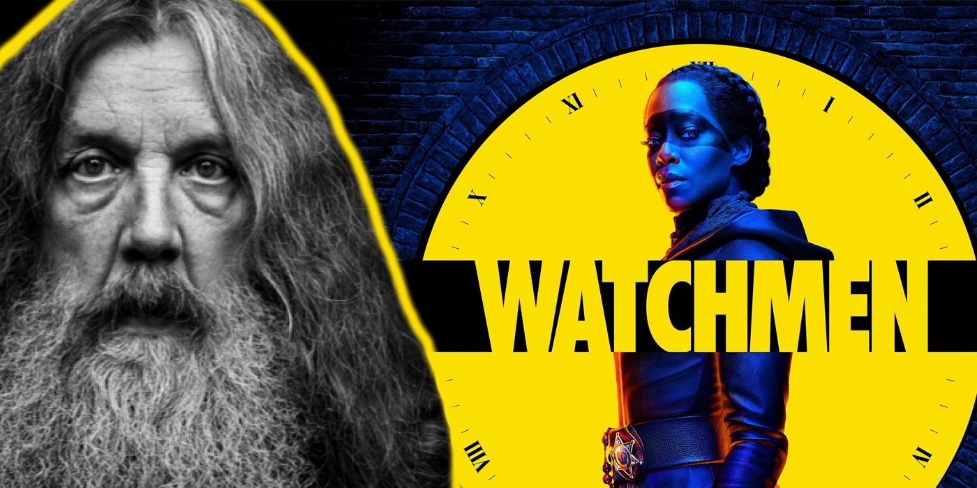 Alan Moore Superemposed over the HBO Watchmen Logo
