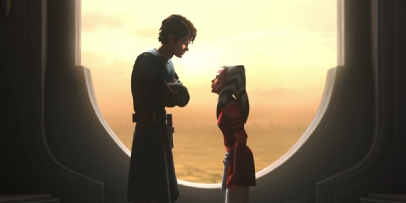Anakin and Ahsoka argue in Star Wars Tales of the Jedi