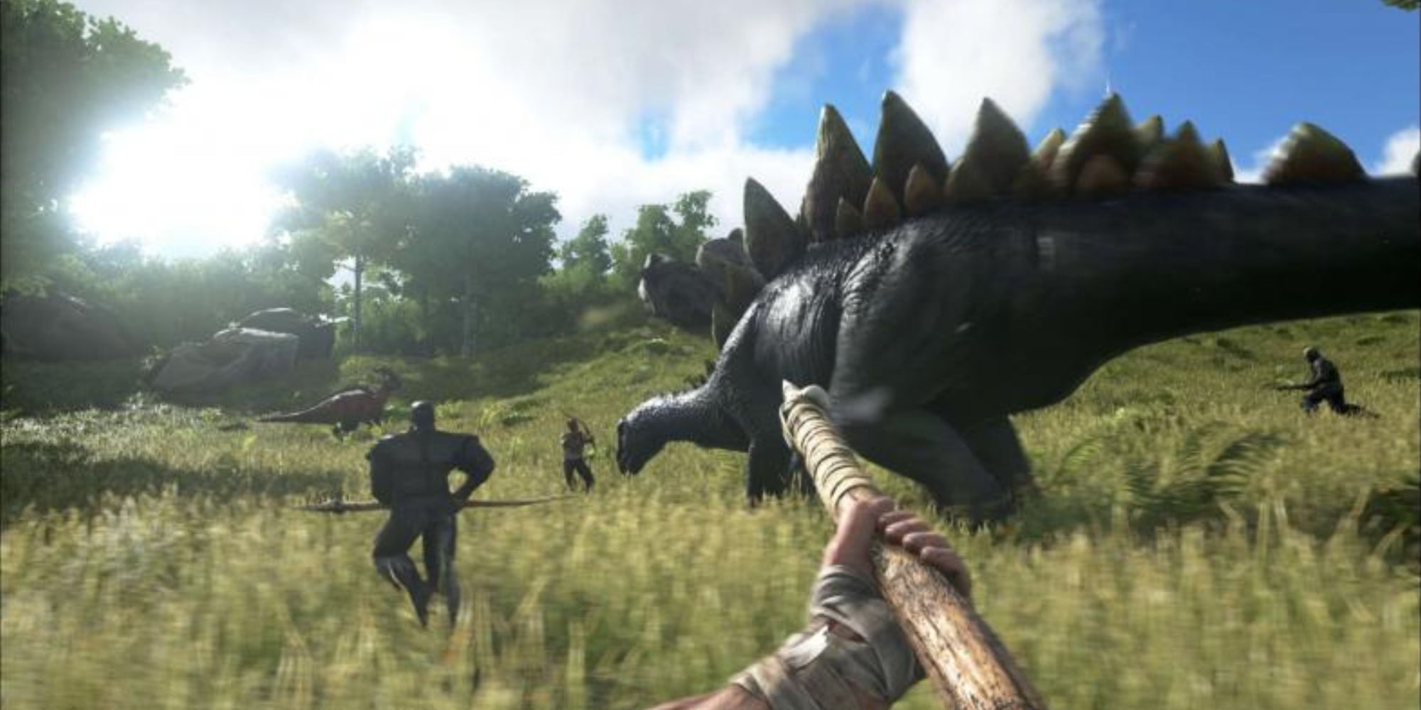 An image of gameplay from Ark Survival Evolved Hunting