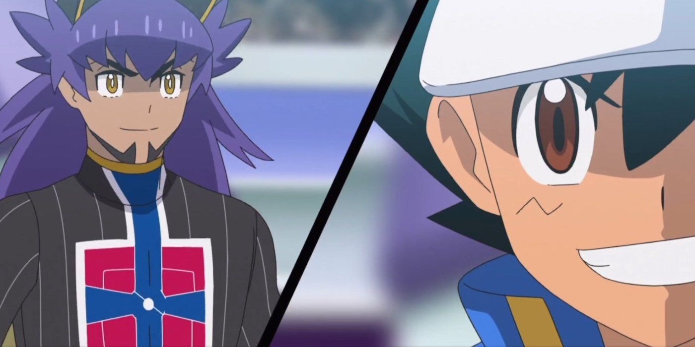 Ash vs Leon in the Masters Eight Finals in Pokémon Journeys