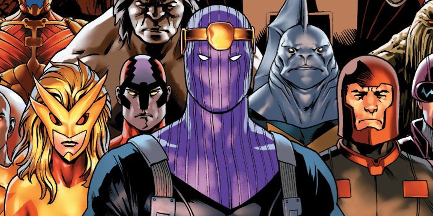 Baron Zemo leading the Thunderbolts in Marvel Comics.