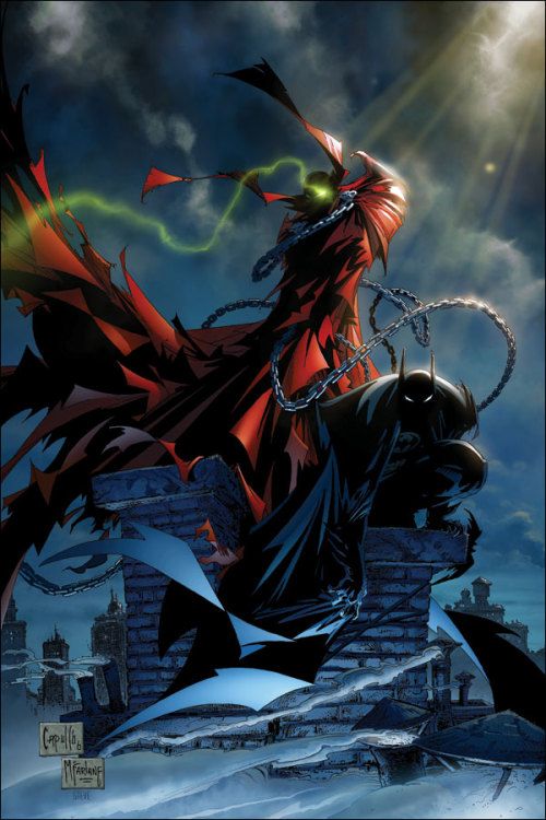 Spawn Overpowers Batman in Stunning Capullo Variant