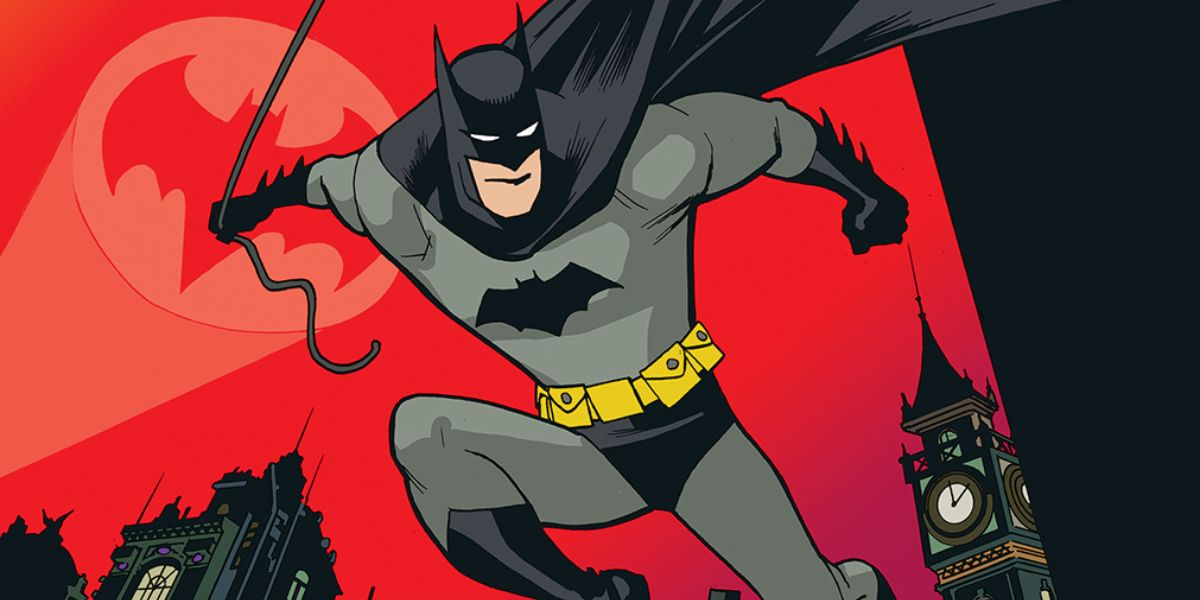 Batman The Adventures Continue Season Three cover showing Batman looking over Gotham