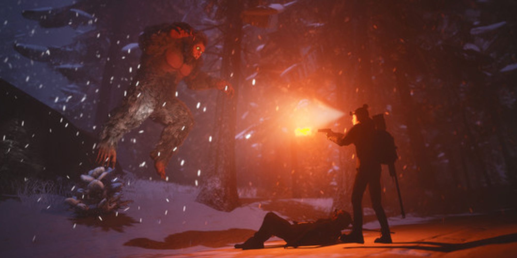An image of gameplay from Bigfoot Hunting Game