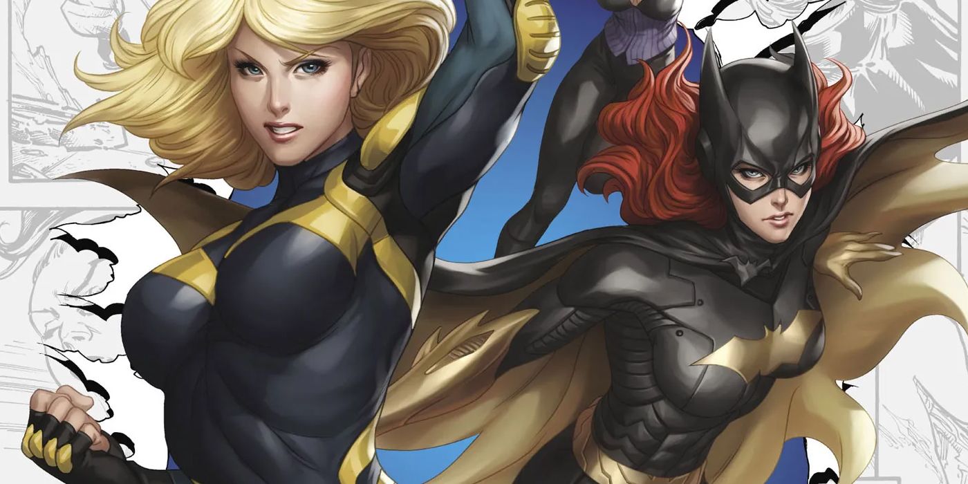 Black Canary y Batgirl rompiendo la página del cómic