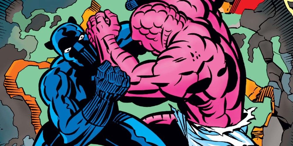 Black Panther battles Jakarra, his half-brother and a Vibranium mutate.