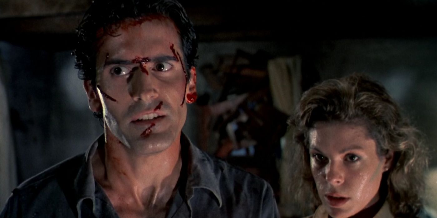 Bruce Campbell as Ash Williams in Evil Dead