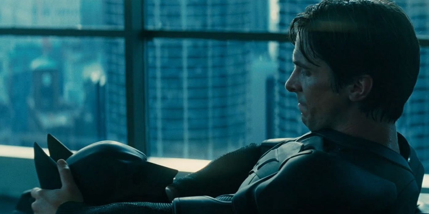 Bruce Wayne mourning in The Dark Knight