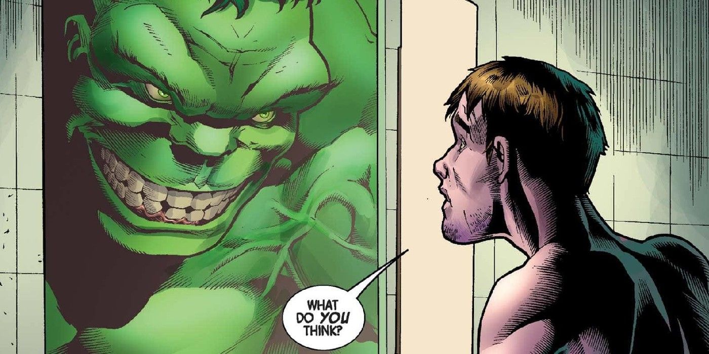 Bruce confronts the Hulk in The Immortal Hulk