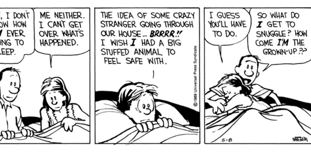 Calvins parents in bed