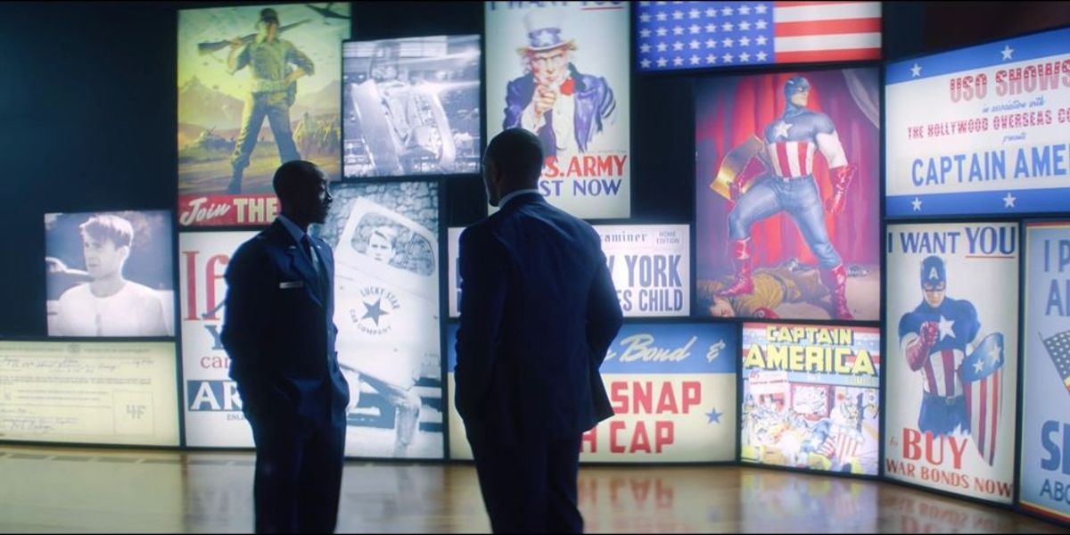Captain America Exhibit Falcon and the Winter Soldier