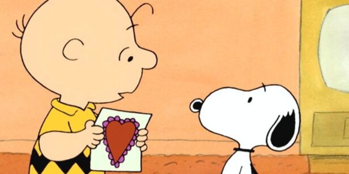 Charlie Brown โชว์การ์ดวันวาเลนไทน์ของ Snoopy