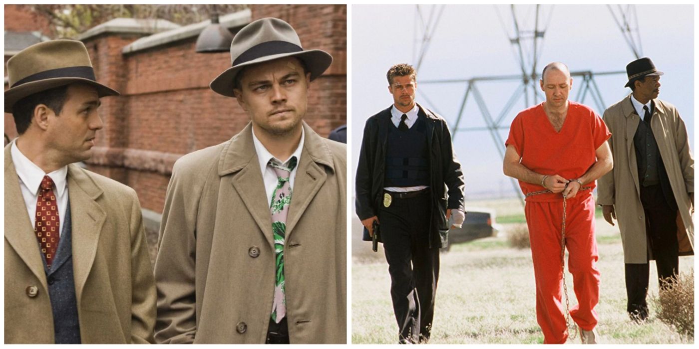 Chuck and Teddy in Shutter Island and David Mills, John Doe, and Lt. Williams in Se7en