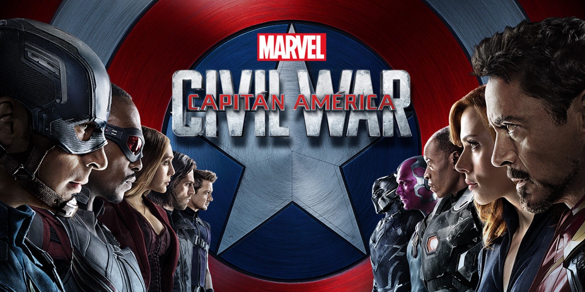 Marvel's Captain America: Civil War promotional movie banner