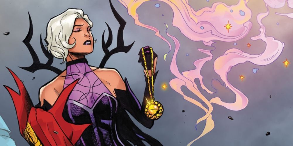 Clea using her magic from the Marvel comics