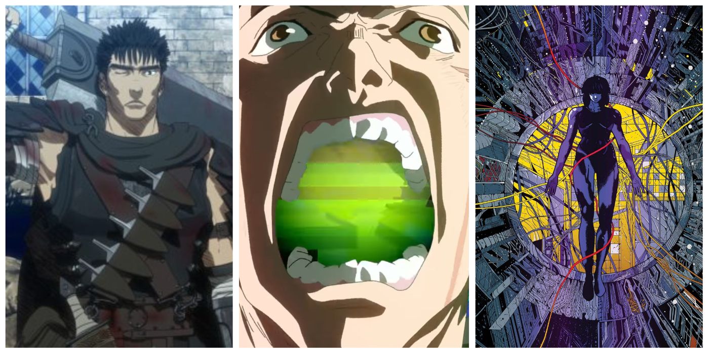 Anime dystopias berserk cyberpunk edgerunners ghost in the shell