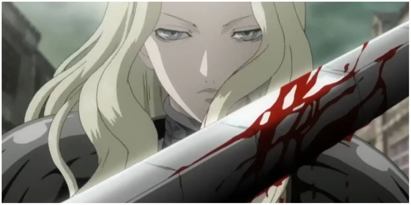 Teresa Of The Faint Smile Injuring Another Claymore