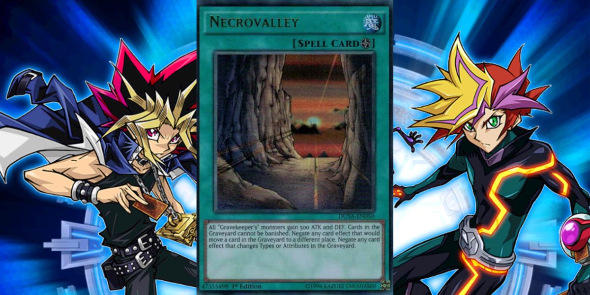 The Necrovalley card from Yugioh