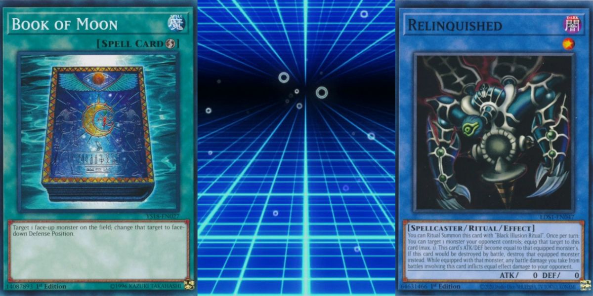 Book Of Moon and Relinquished from Yugioh