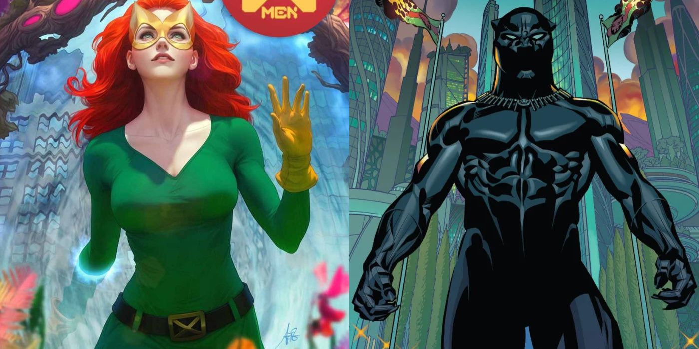 Jean Grey and Black Panther