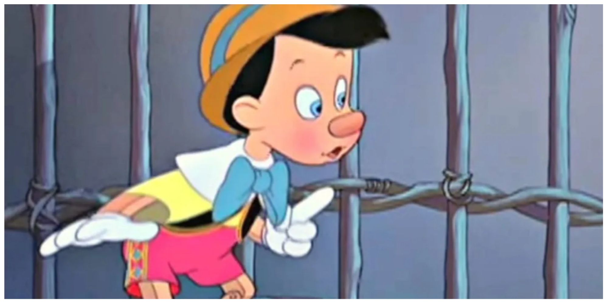 Pinocchio in a cage in Pinocchio (1940)