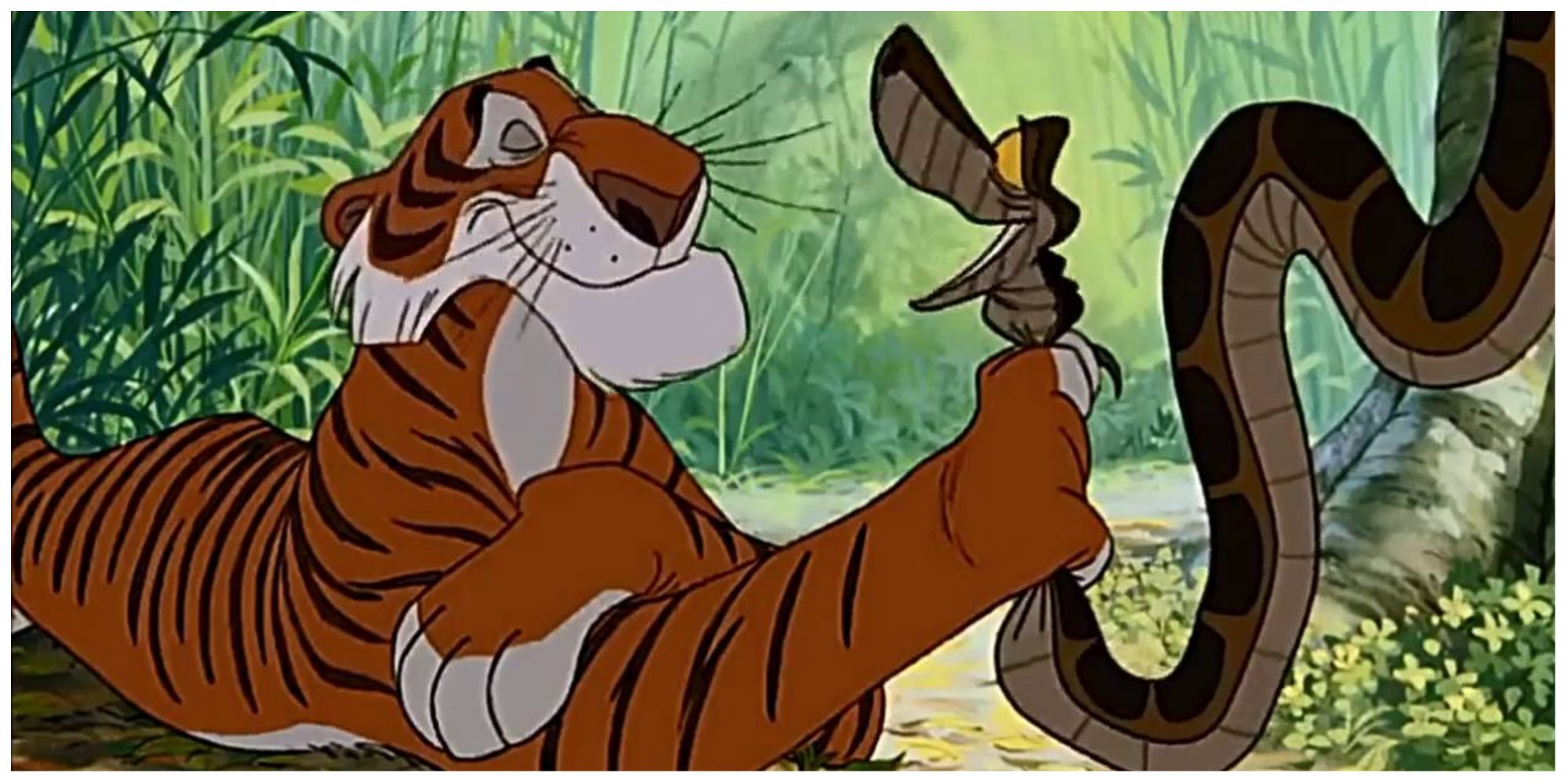 Shere Khan and Kaa in The Jungle Book (1967).