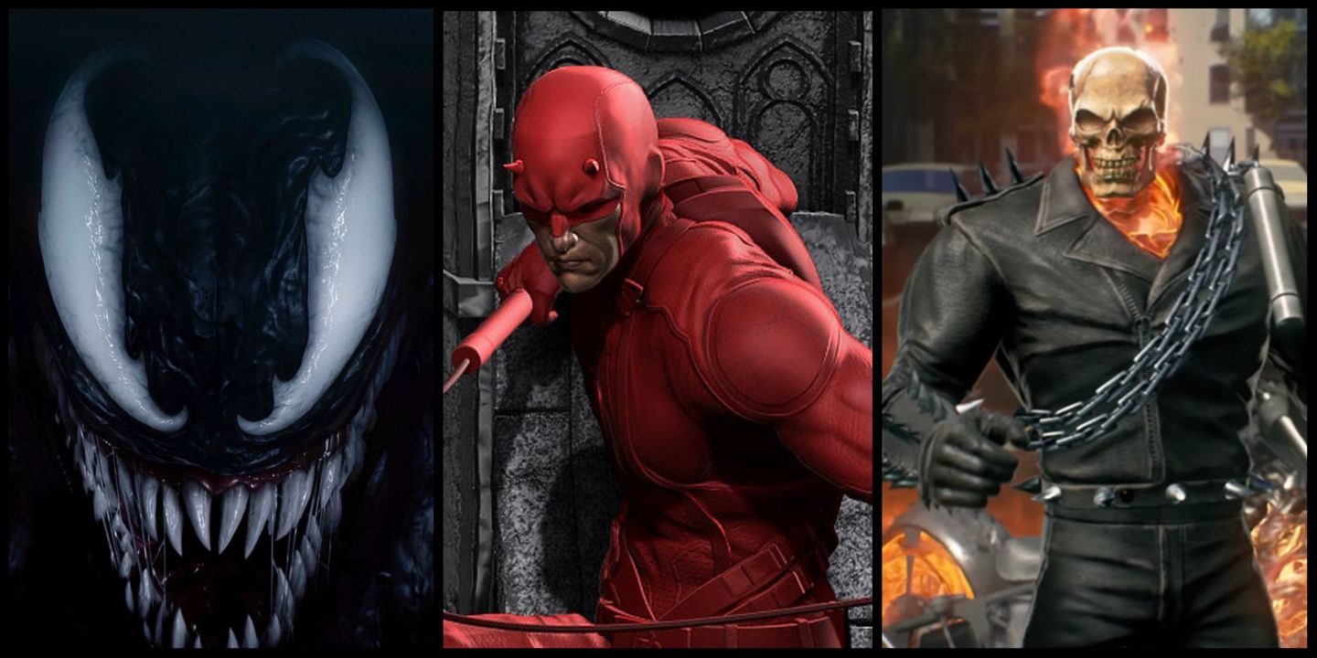 Venom, Daredevil and Ghost Rider