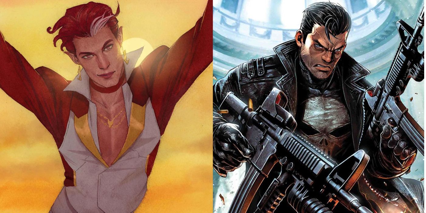 A split image of Marvel's Starfox and the Punisher