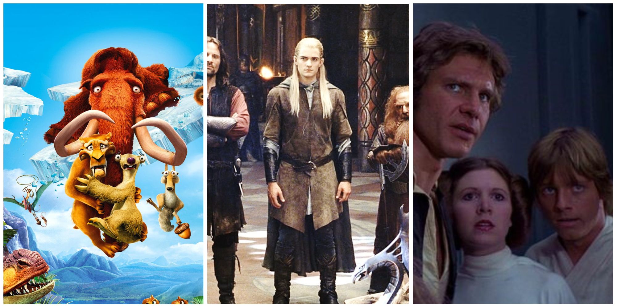 Best Trio Friendships Movies Ice Age Lord of the Rings Star Wars