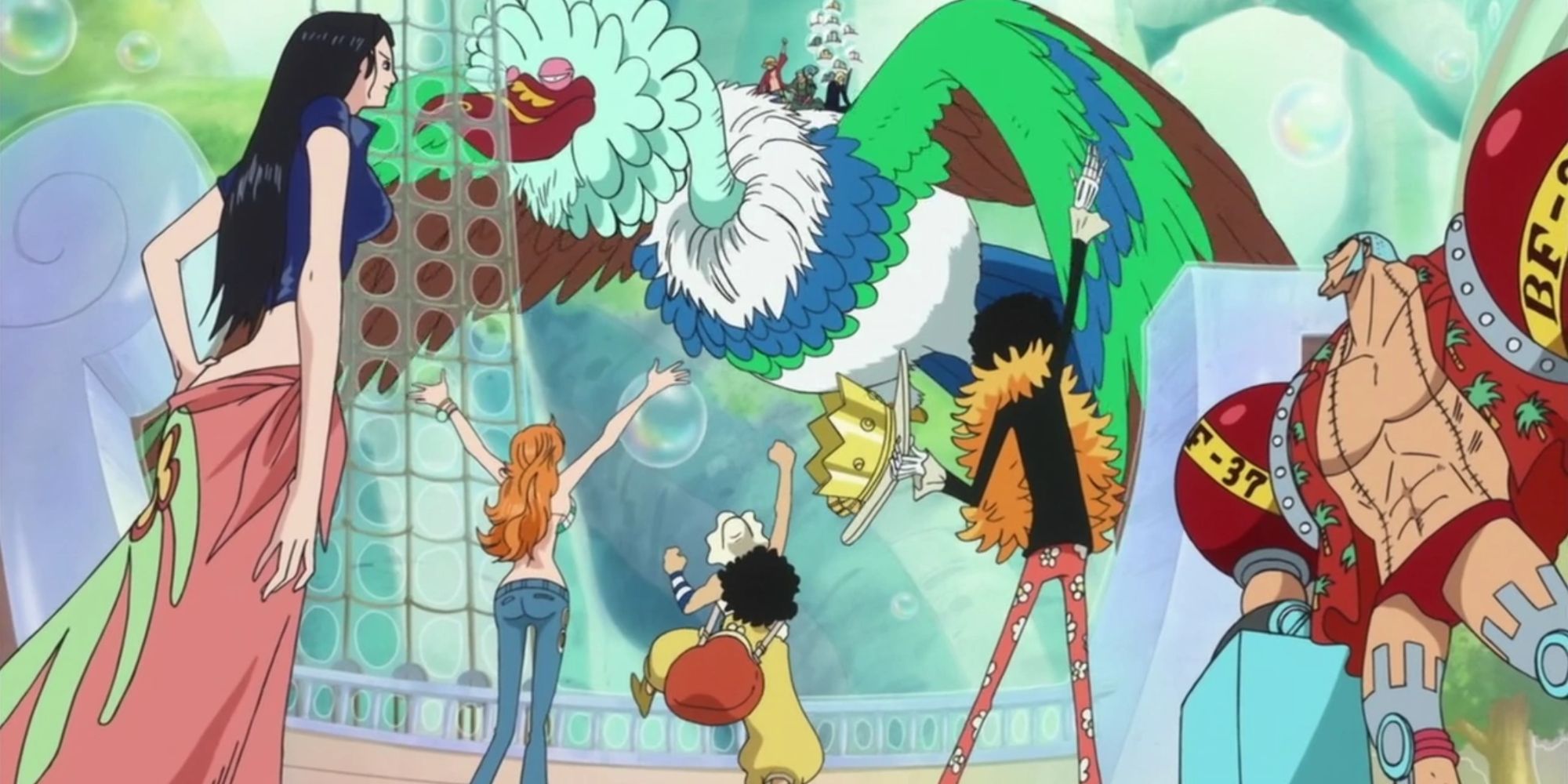 The Straw Hat Pirates reunited during the events of One Piece's return to Sabaody arc