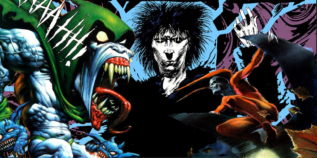 collage of The Spectre, Sandman, and Deadman from DC Comics