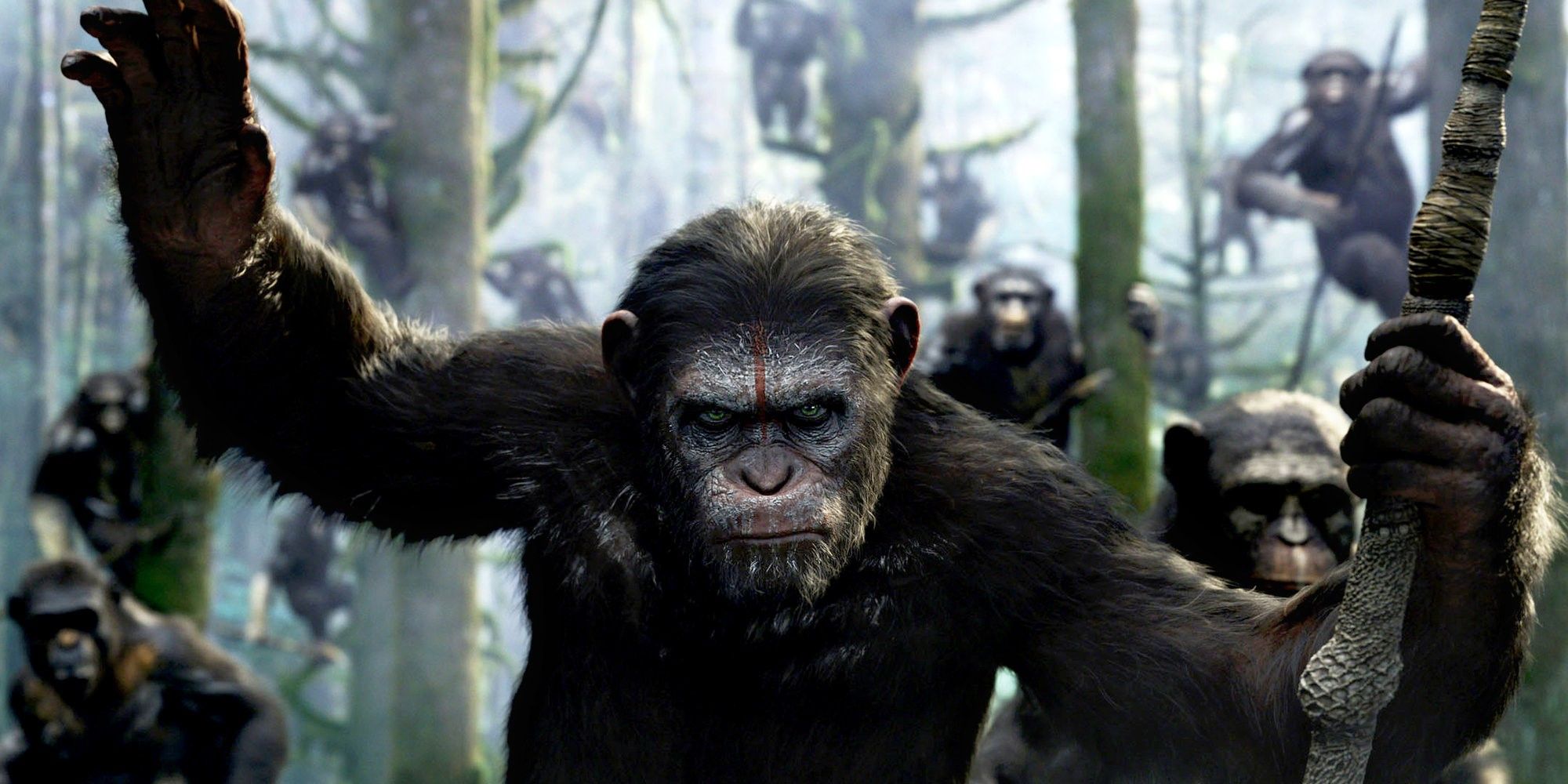 Режиссер «Царства планеты обезьян» делится «идеей», лежащей в основе огромного скачка во времени фильма