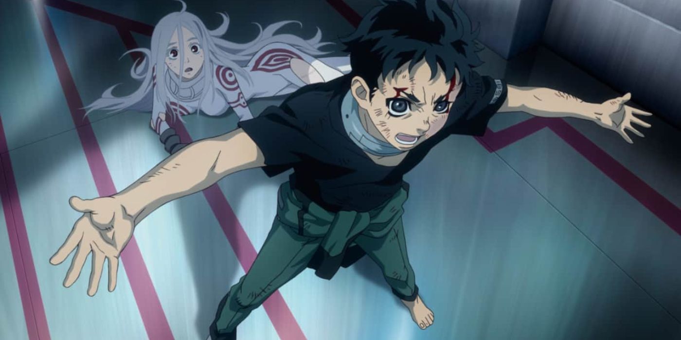 Ganta plays hero and protects a friend in Deadman Wonderland