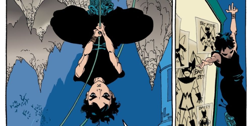 Dick Grayson in Dark Victory being an acrobat