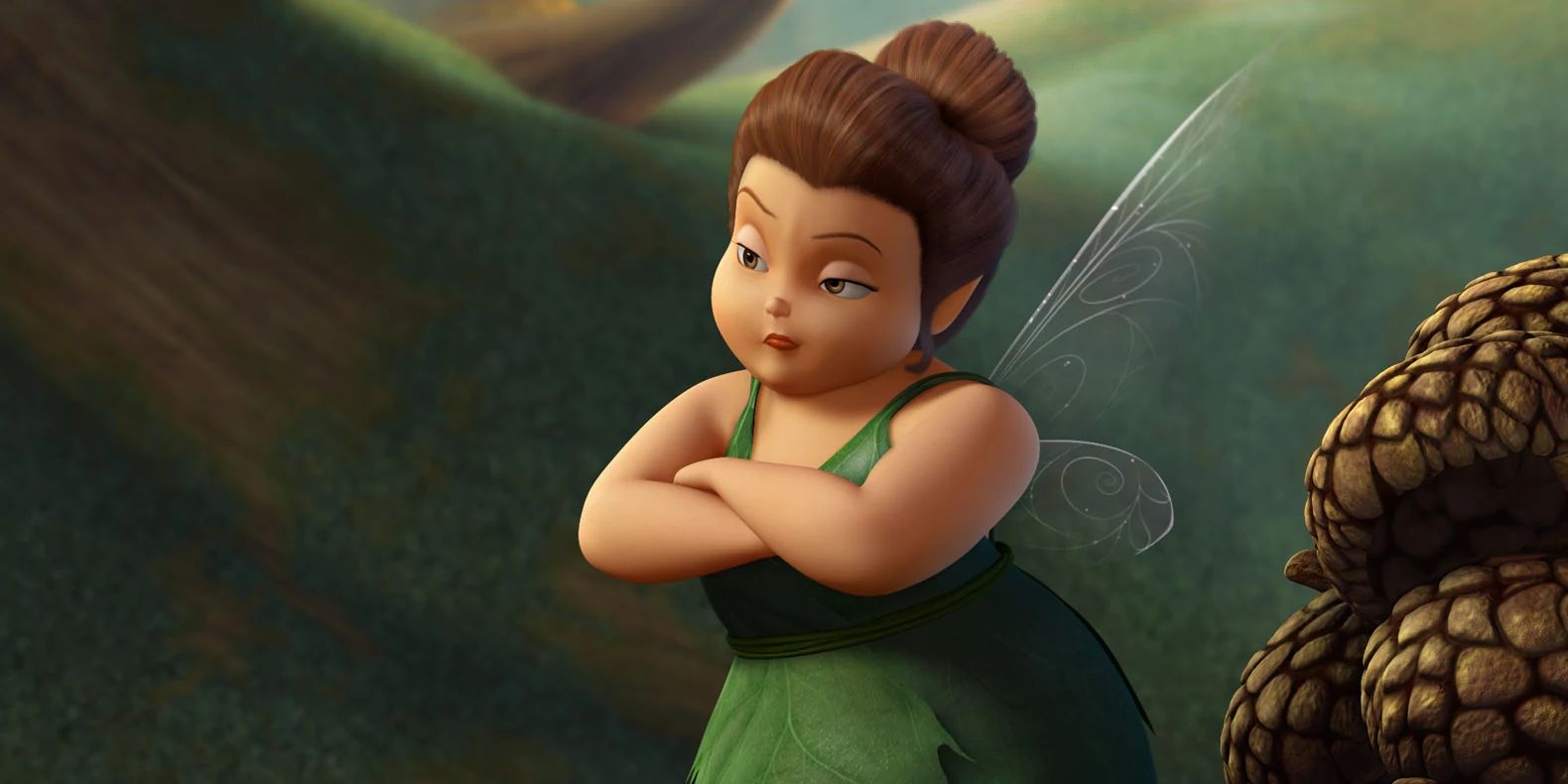 Fairy Mary scowls in the Disney Tinker Bell movies
